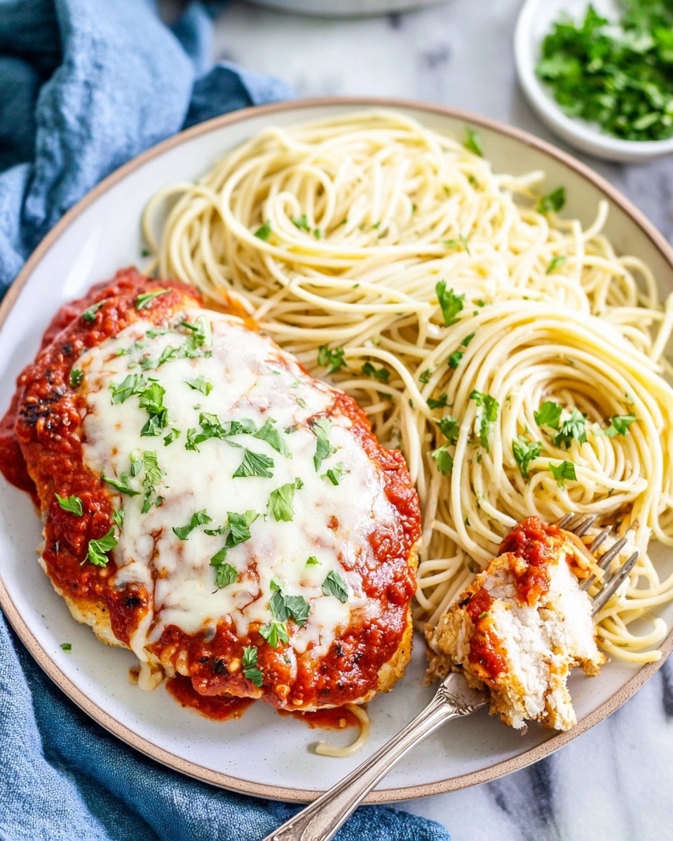 Mozzarella Chicken Skillet with Tomato Basil Cream Recipe - Recipe Image