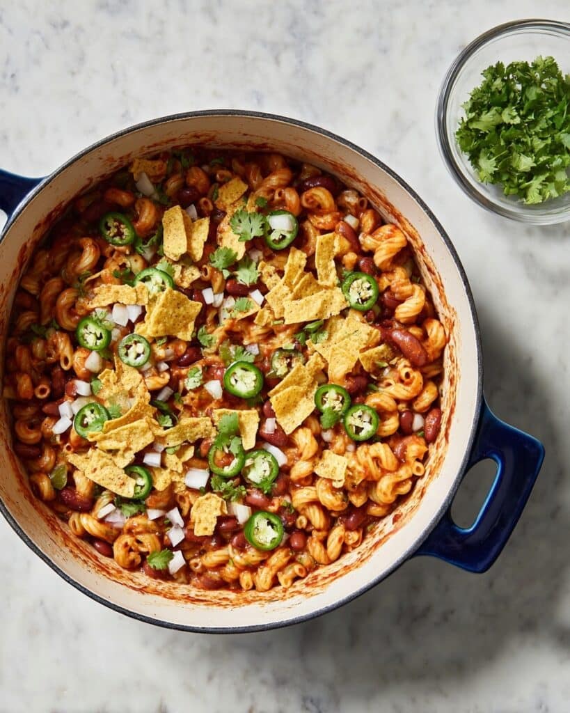 One-Pot Vegetarian Chili Mac Recipe