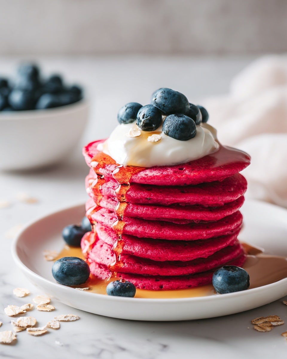 Pink Beet Pancakes Recipe - Recipe Image