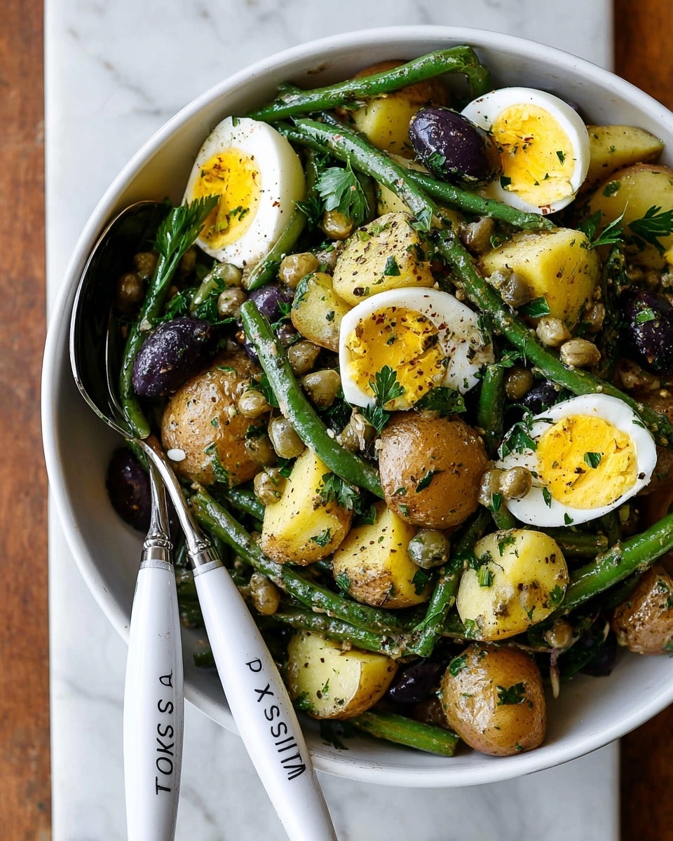 French-Style Potato and Green Bean Salad Recipe - Recipe Image