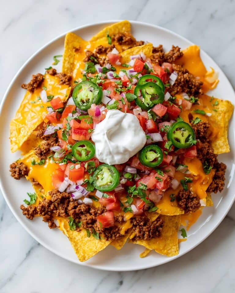 Loaded Nachos with Beef & Cheese Recipe