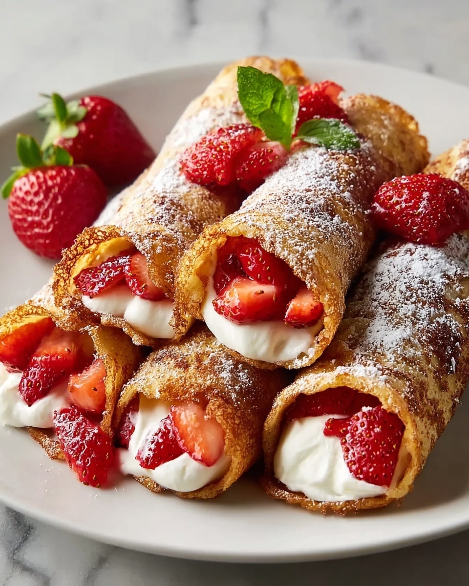 Strawberry French Toast Roll-Ups Recipe