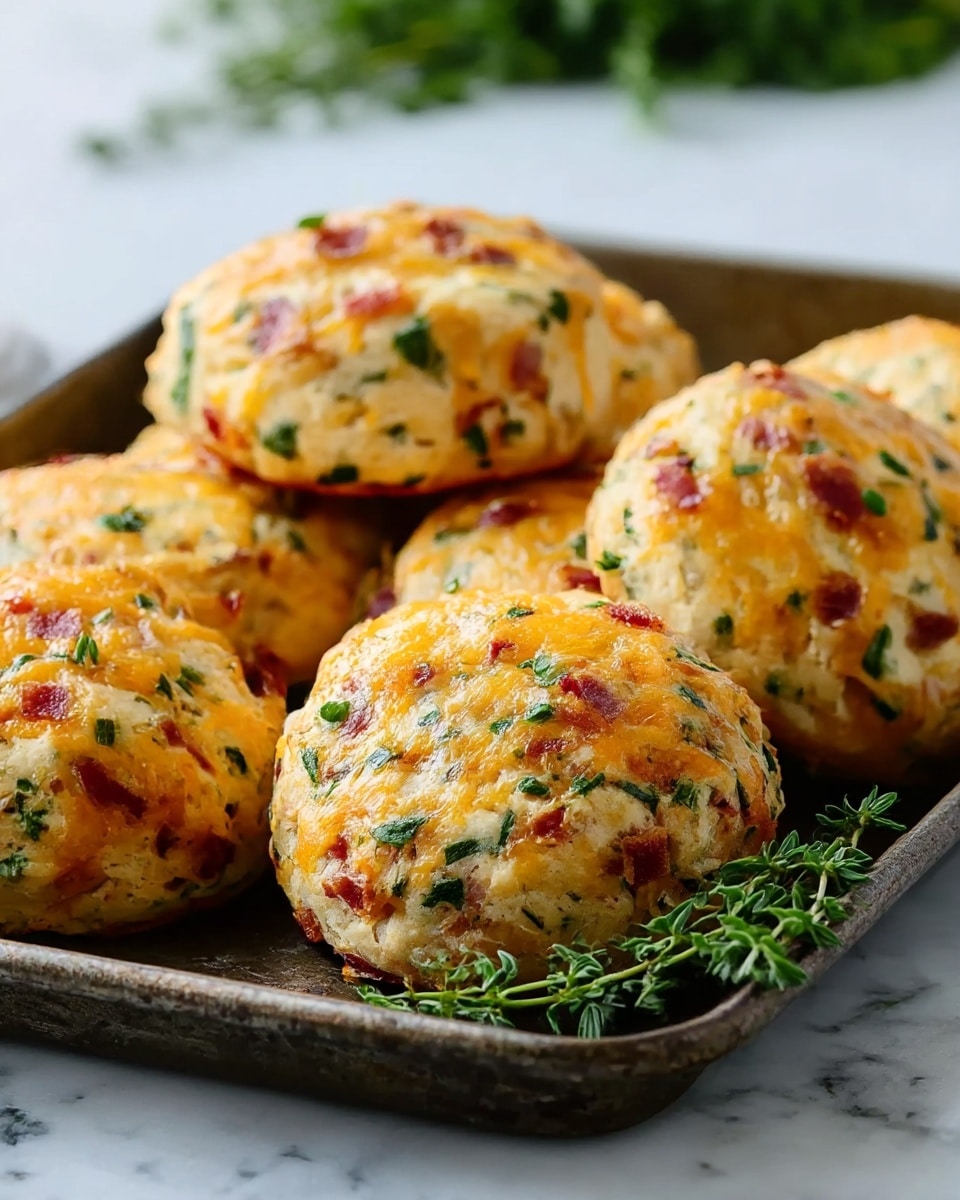 High Protein Breakfast Biscuits with Ham and Cheese Recipe - Recipe Image
