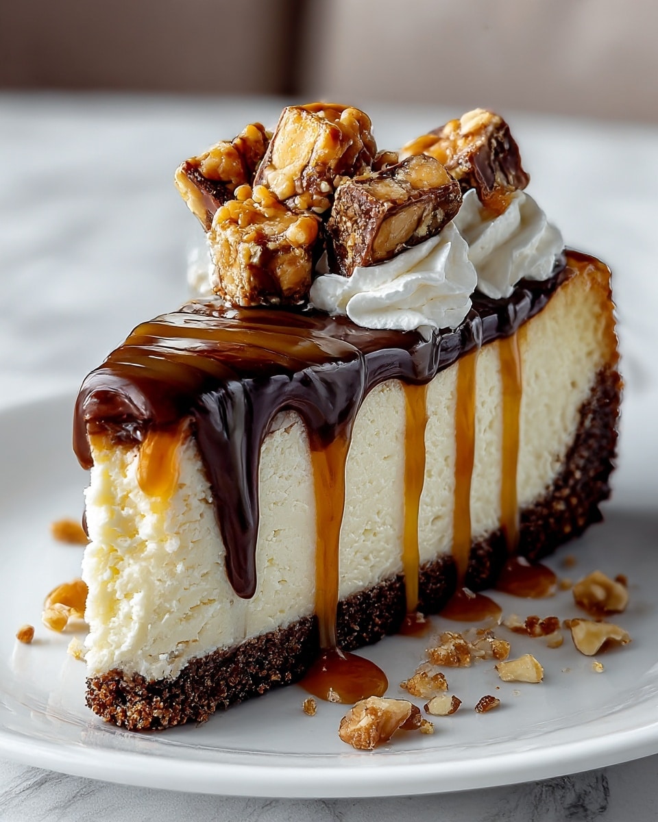 Snickers Cheesecake Recipe - Recipe Image