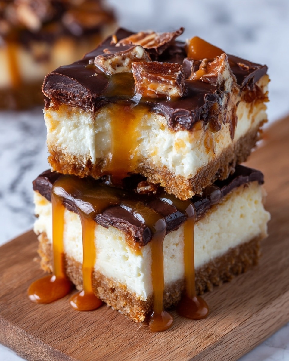 Butterfinger Caramel Cheesecake Bars Recipe - Recipe Image