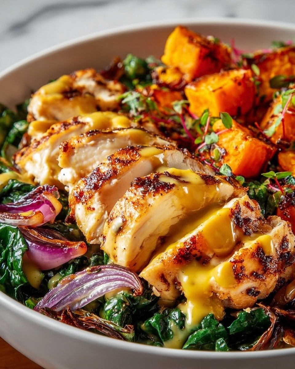 Maple Dijon Chicken Sweet Potato Bowls Recipe - Recipe Image