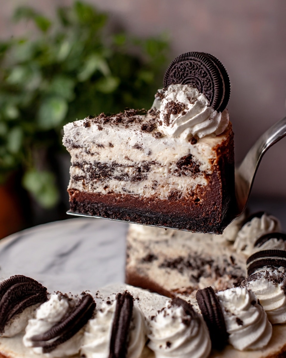 Oreo Cake Cheesecake Recipe - Recipe Image