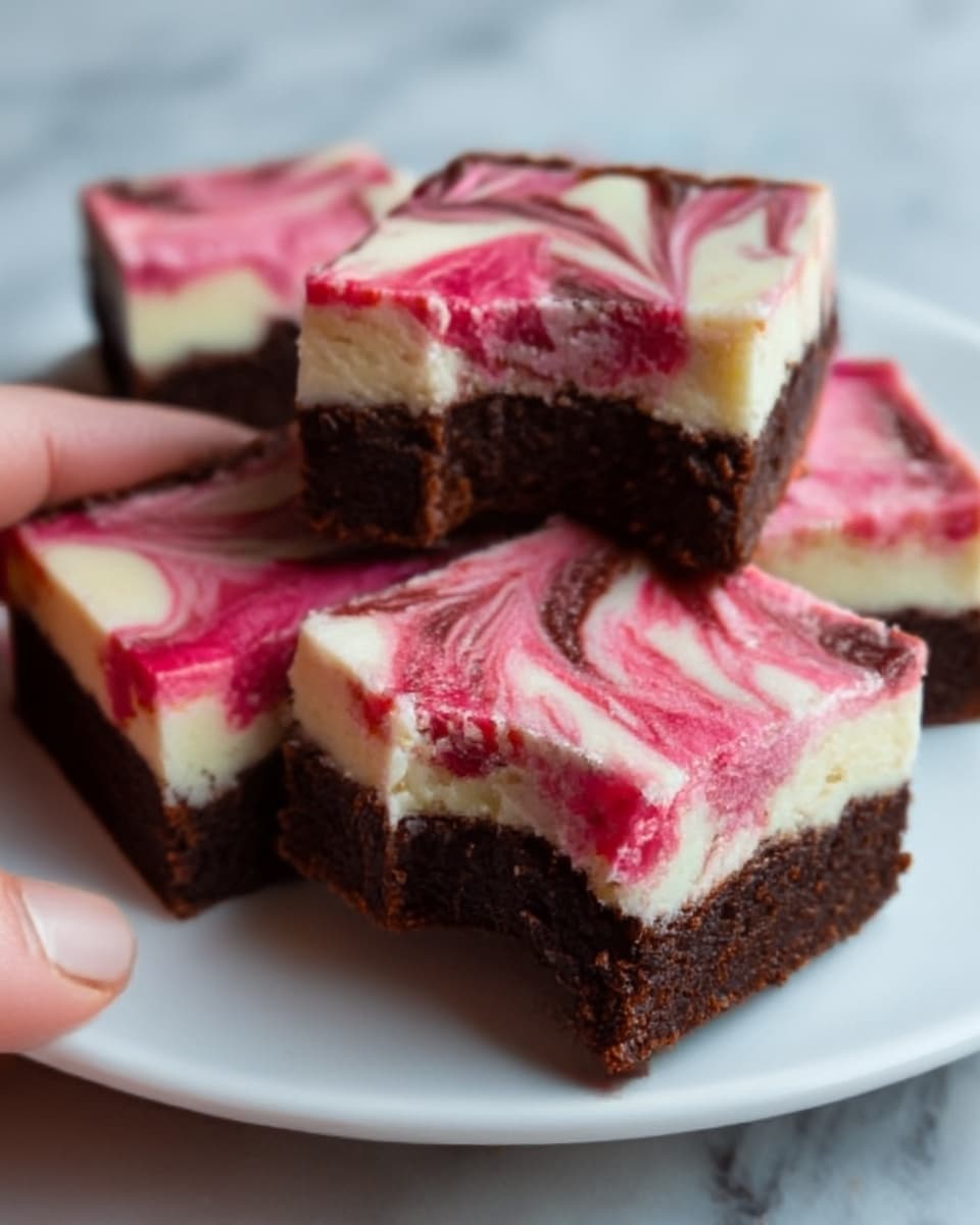 Valentine’s Day Cheesecake Brownies Recipe - Recipe Image